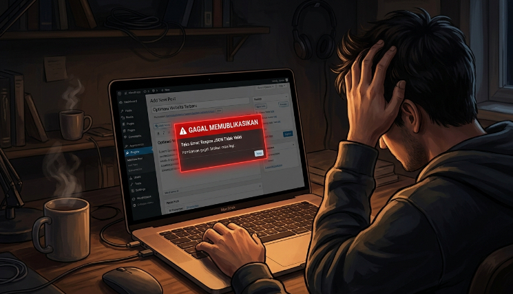 Perbaiki WordPress Gak Bisa Posting Artikel – Muncul Error JSON Merah