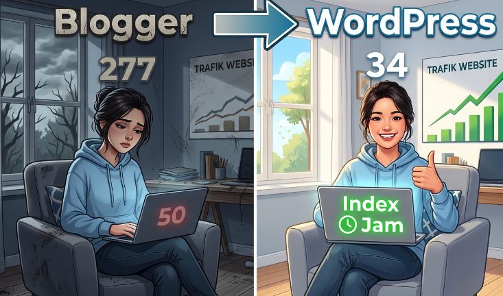Blogger vs WordPress Sama-sama Domain Berbayar, Tapi Kenapa Jauh Beda Soal Index Google? Ini Pengalaman Saya