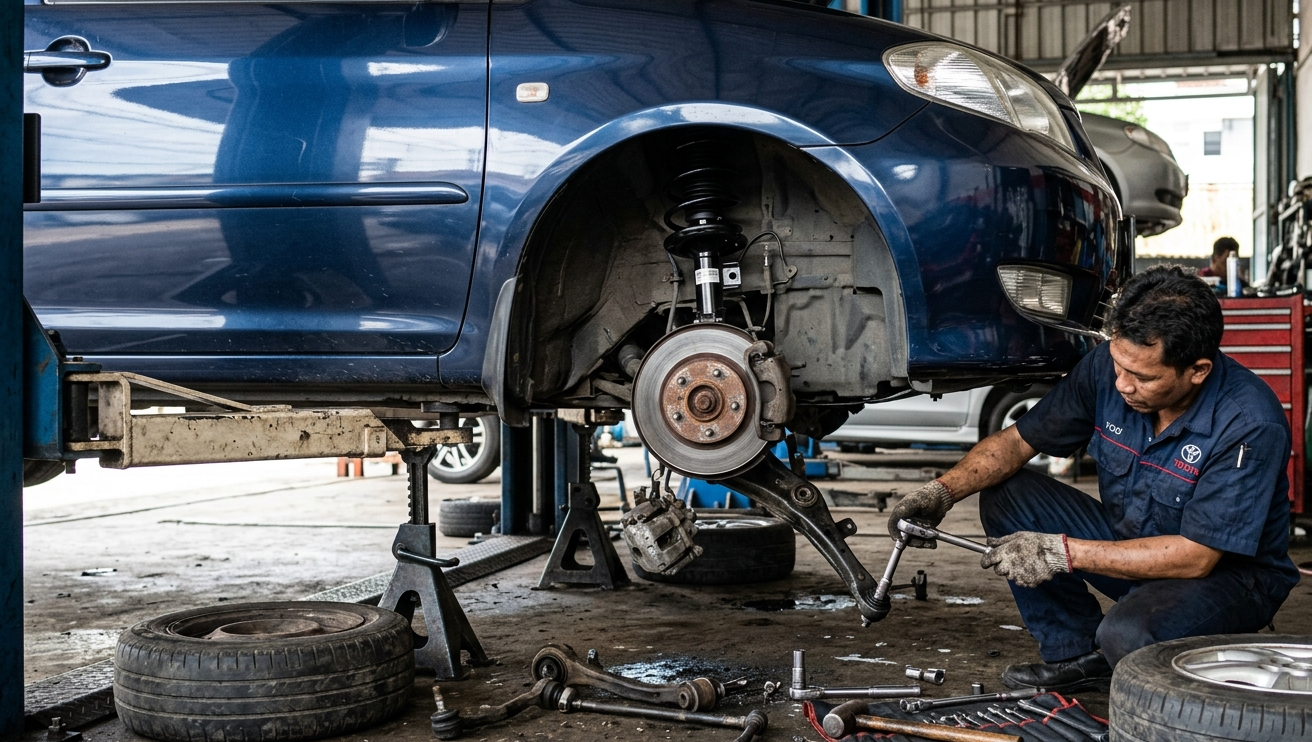 Penyebab Suara Berisik di Kaki-Kaki Mobil Vios Gen 1 dari Pengalaman Pribadi