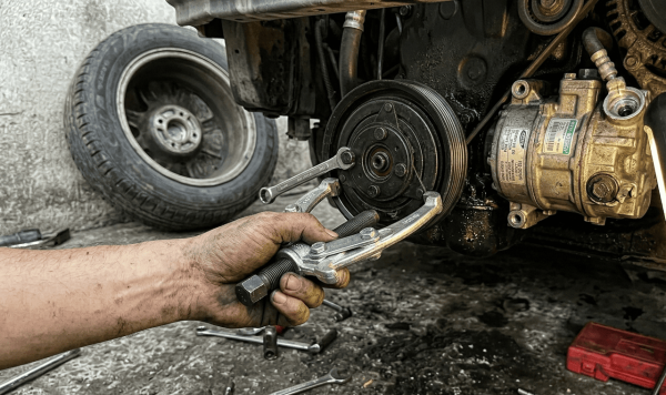 Cara Membuka Pulley Magnet AC Tanpa Melepas AC Mobil, Hemat Ratusan Ribu!