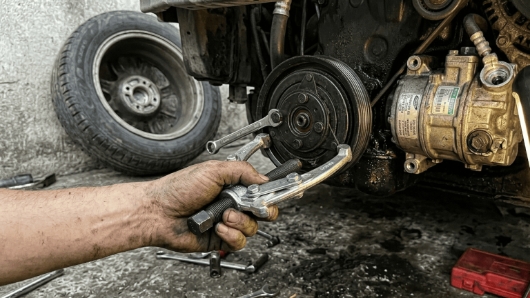 Cara Membuka Pulley Magnet AC Tanpa Melepas AC Mobil, Hemat Ratusan Ribu!